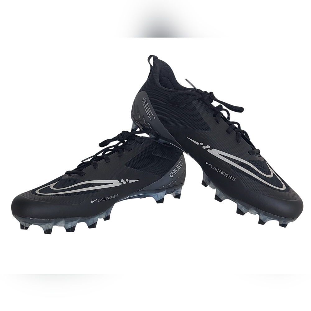 Nike Alpha Huarache 8 Pro Lacrosse Cleats Black Sports Men's Size 16